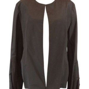 Vintage Shalini Black Jacket with puffed sleeves-